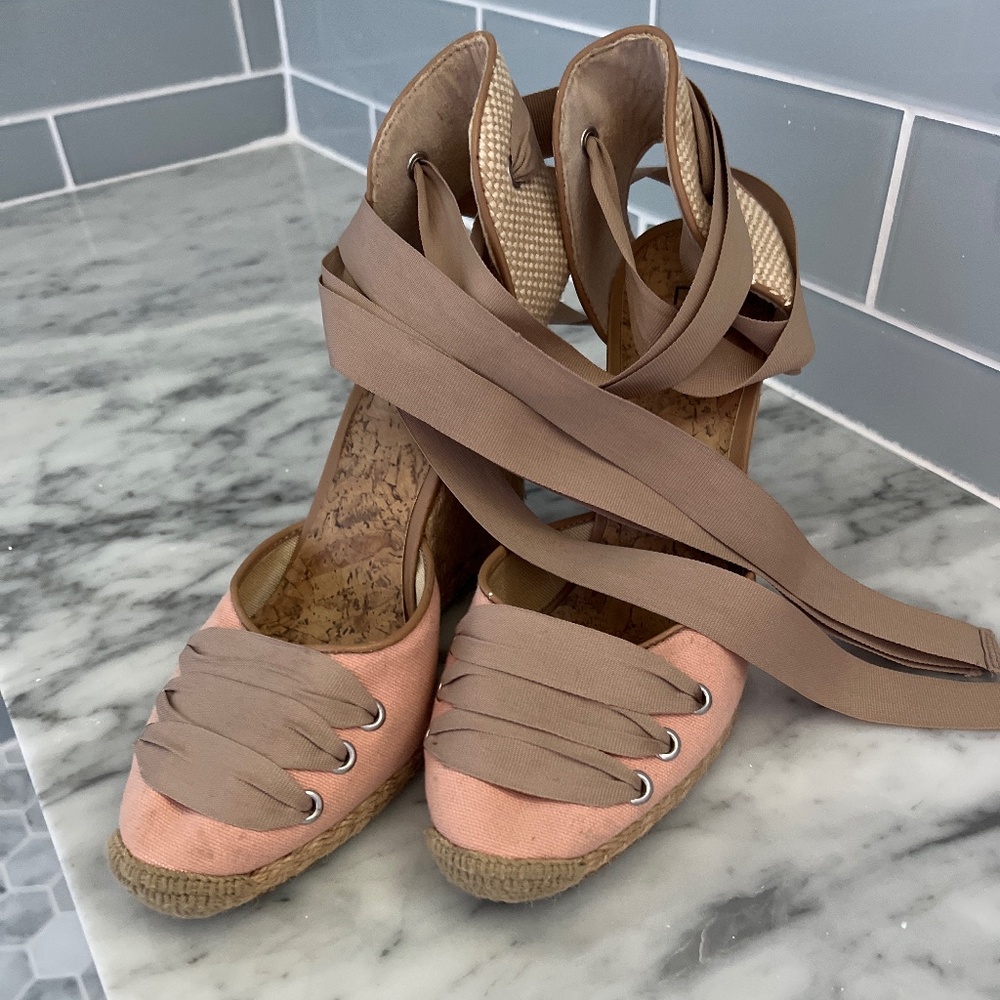 Pale Pink Ballet Tie Loft Espadrilles